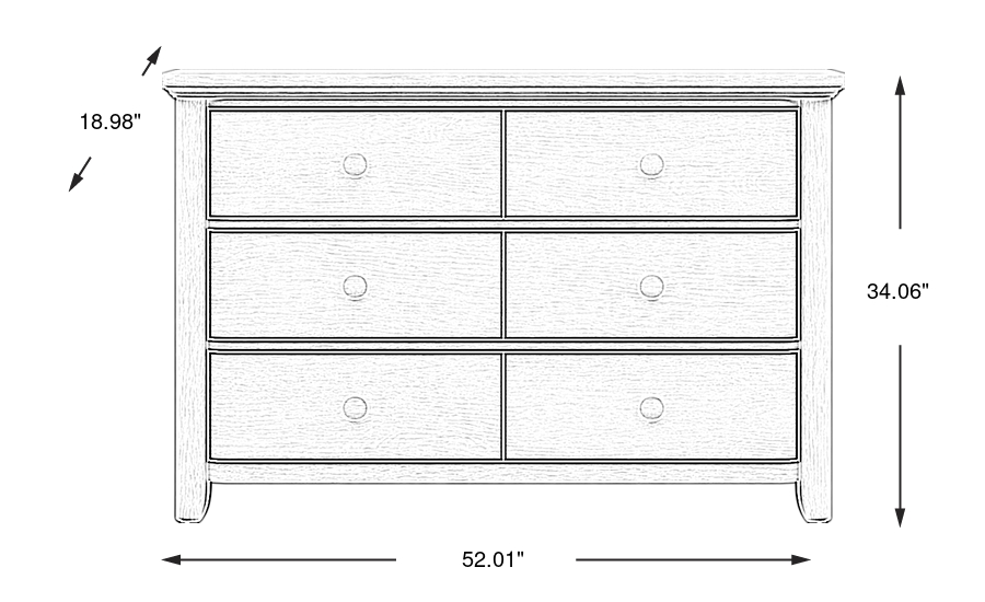 Dimension Image. Please refer to the Dimension Tab on this page for dimension details.