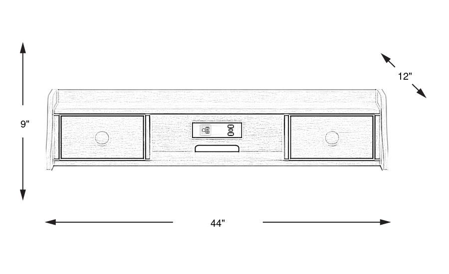 Dimension Image. Please refer to the Dimension Tab on this page for dimension details.