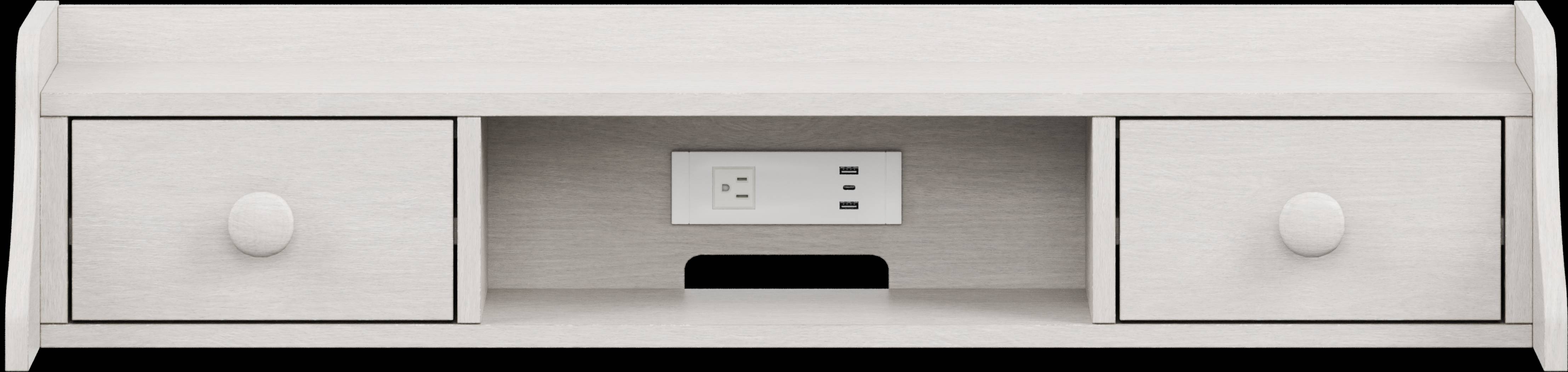 Kids South Bend Washed White Twin Bookcase Bedroom - Thumbnail - Image 6