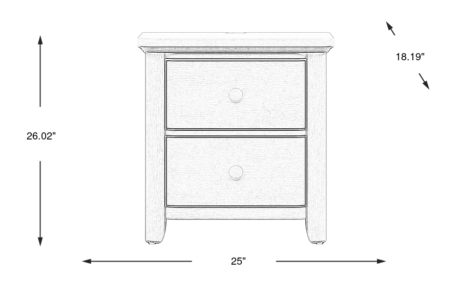 Dimension Image. Please refer to the Dimension Tab on this page for dimension details.
