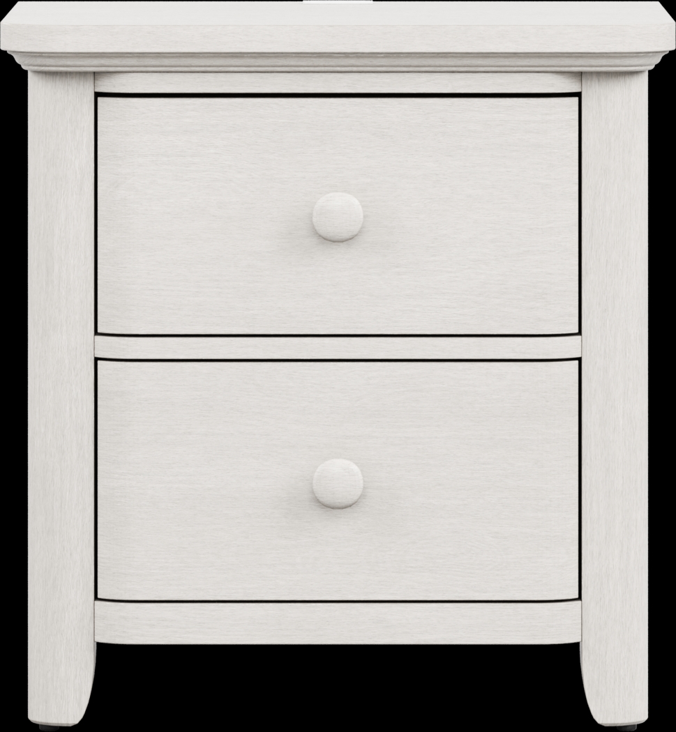 Kids South Bend Washed White Nightstand - Thumbnail - Image 1