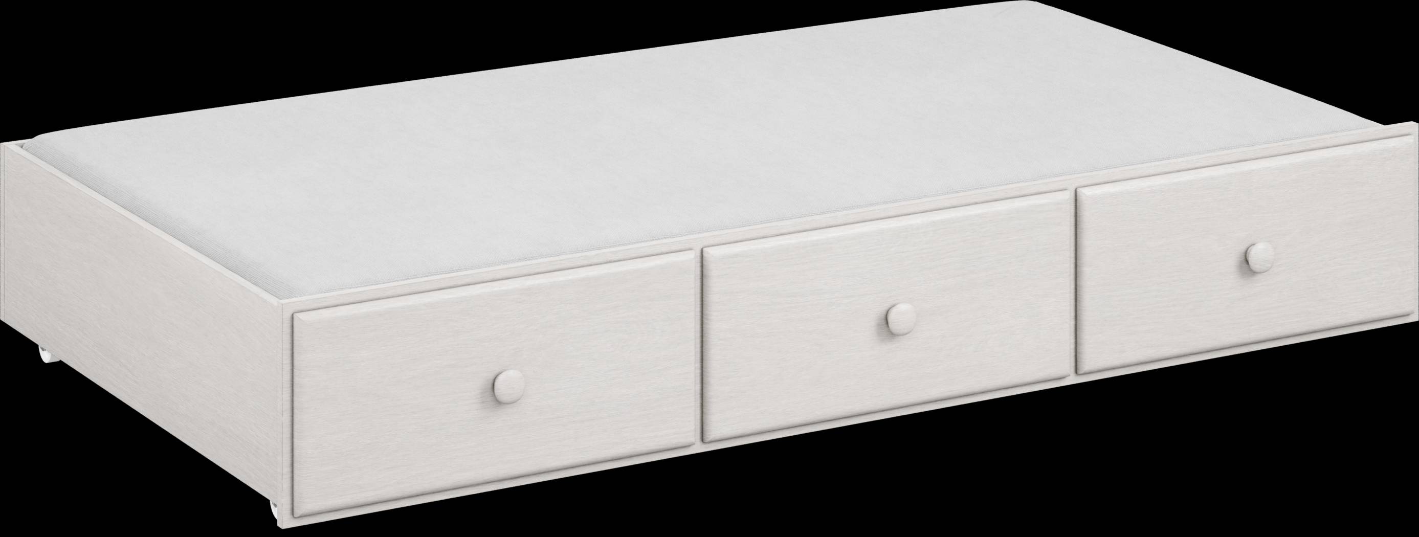 Kids South Bend Washed White Twin Storage Trundle - Thumbnail - Image 3