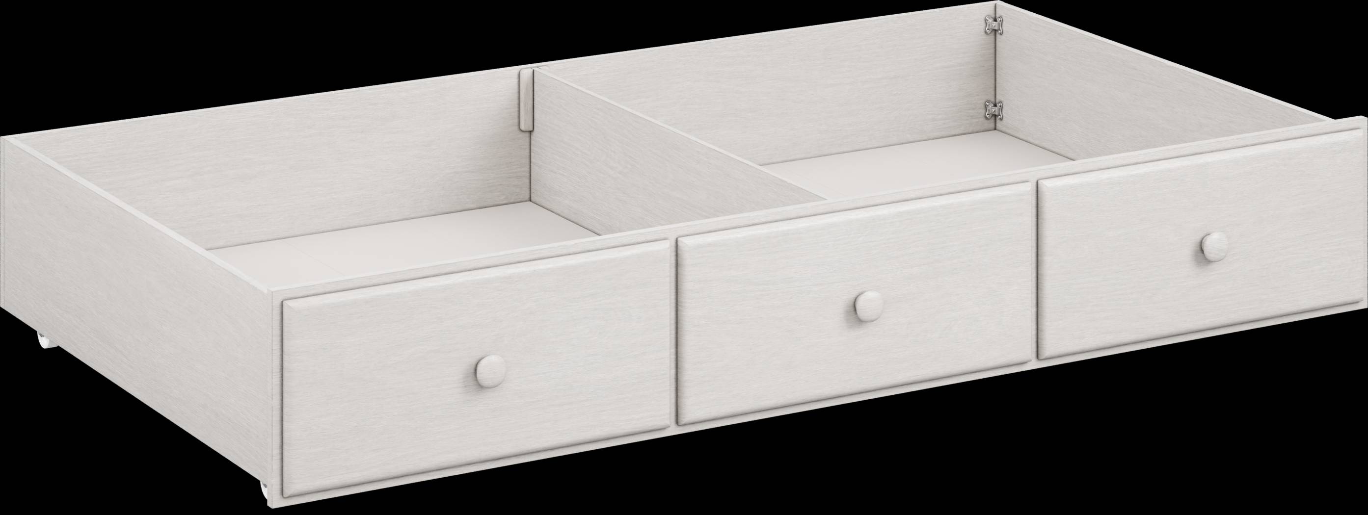 Kids South Bend Washed White Twin Storage Trundle - Thumbnail - Image 1