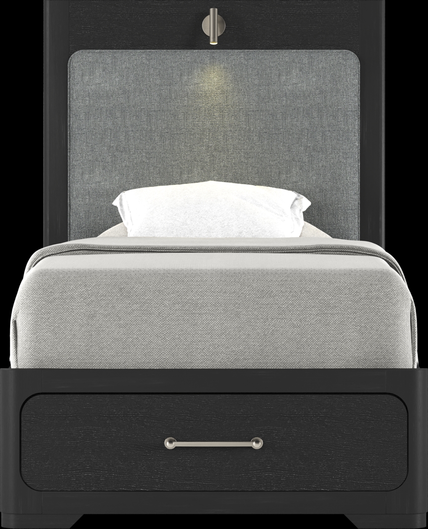 Kids Southside Loft Ebony Twin Storage Bed - Thumbnail - Image 2