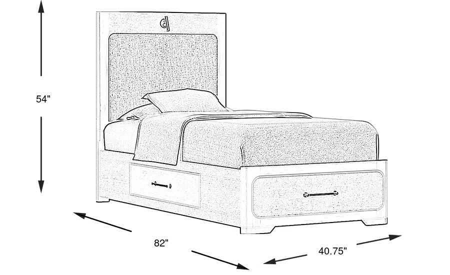 Dimension Image. Please refer to the Dimension Tab on this page for dimension details.