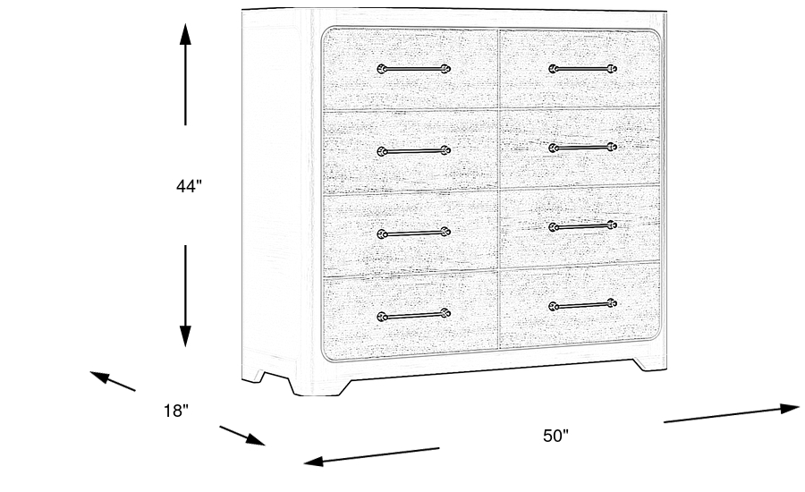 Dimension Image. Please refer to the Dimension Tab on this page for dimension details.