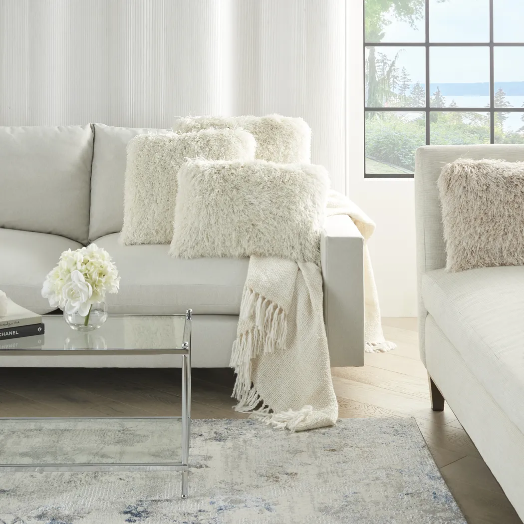 Kids Souzan I Cream Throw Pillow - Thumbnail - Image 5