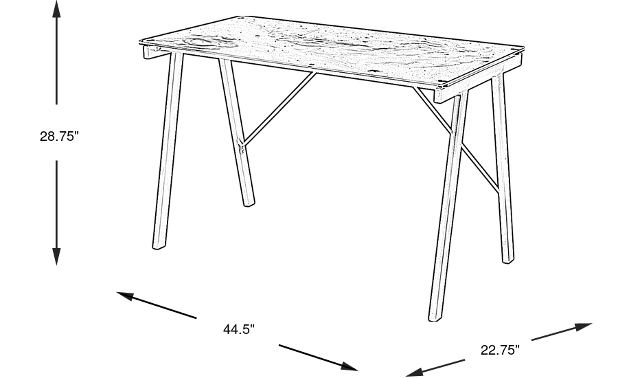Dimension Image. Please refer to the Dimension Tab on this page for dimension details.