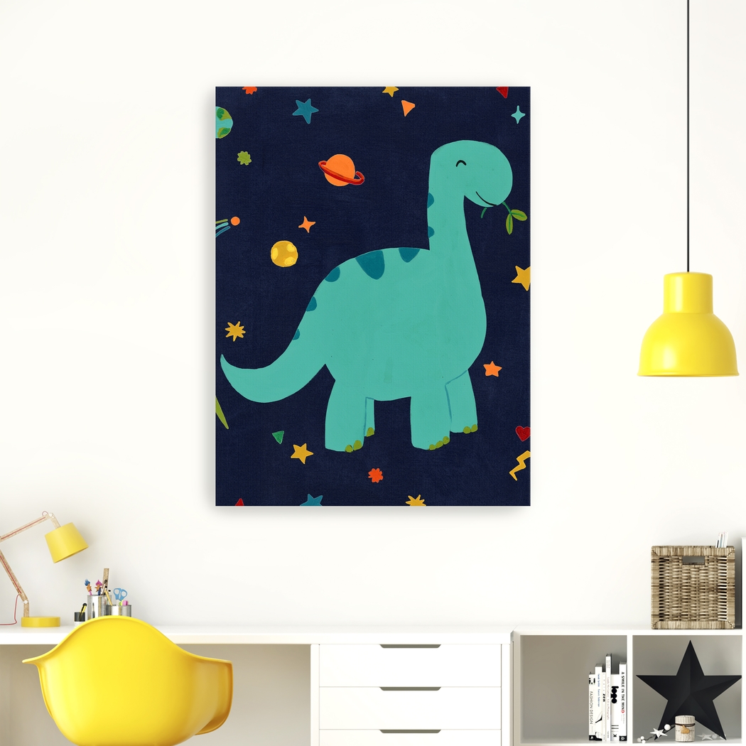 Kids Space Dinos II Blue Artwork - Thumbnail - Image 2