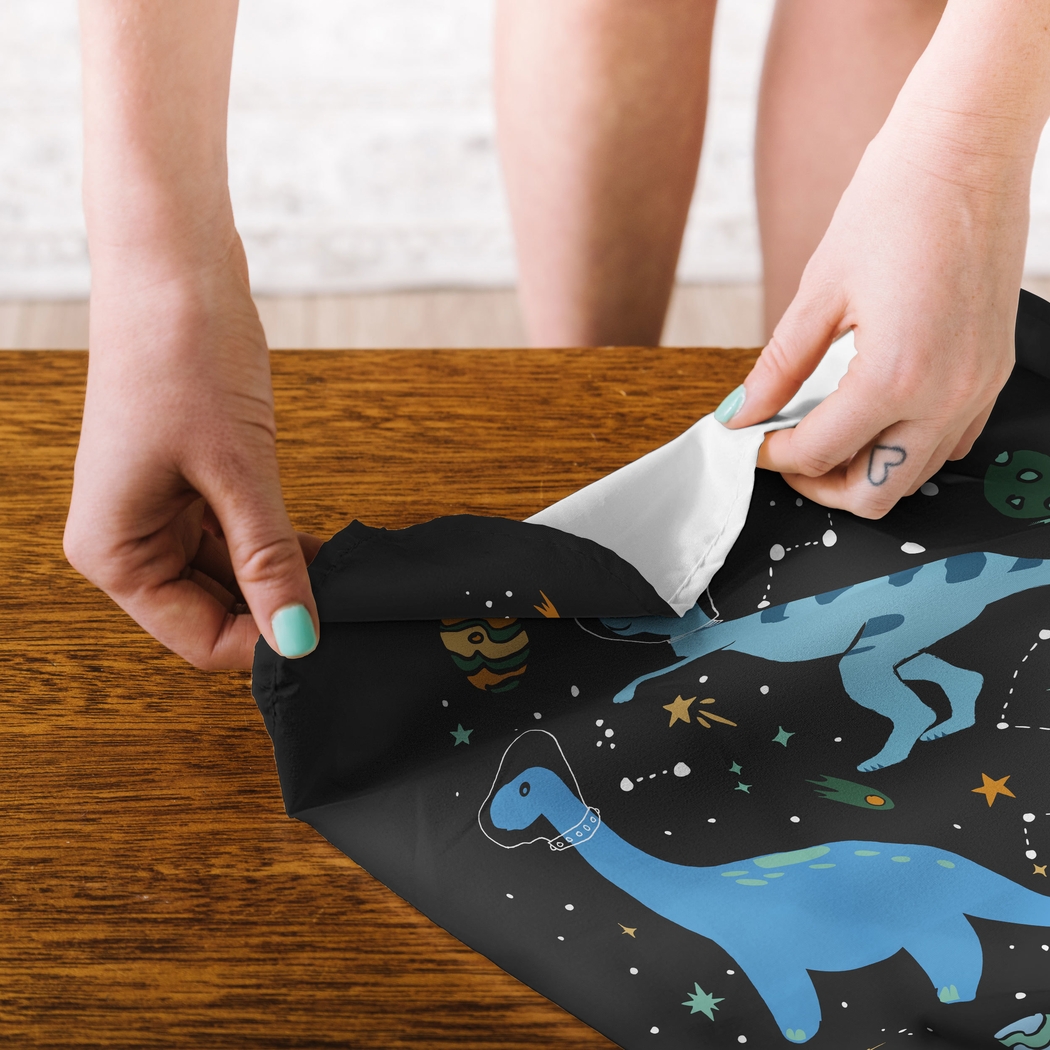 Kids Space Dinosaurs Black Wall Decor - Thumbnail - Image 2