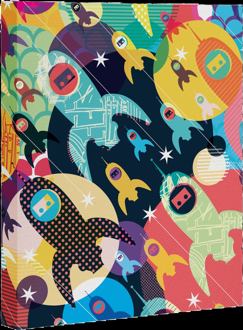 Kids Space Fleet II Rainbow Artwork - Thumbnail - Image 1