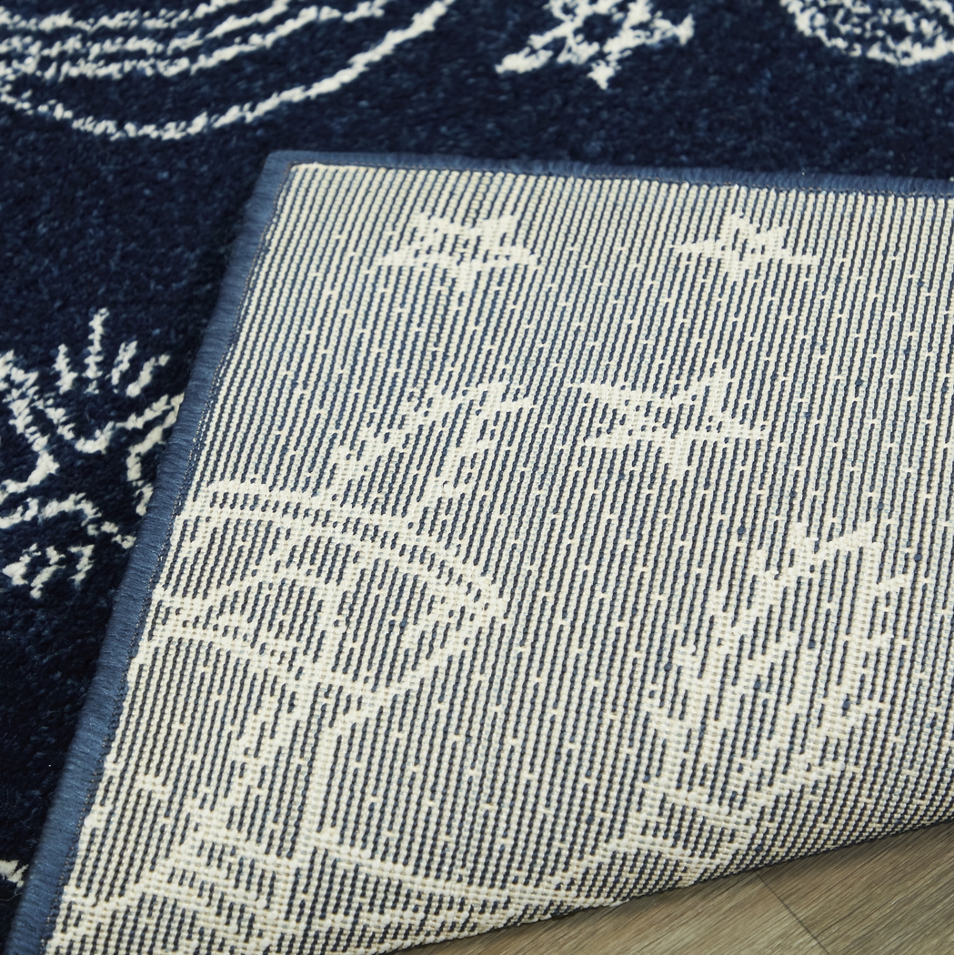 Kids Space Rockets Blue 3'11 x 5'7 Rug - Thumbnail - Image 3