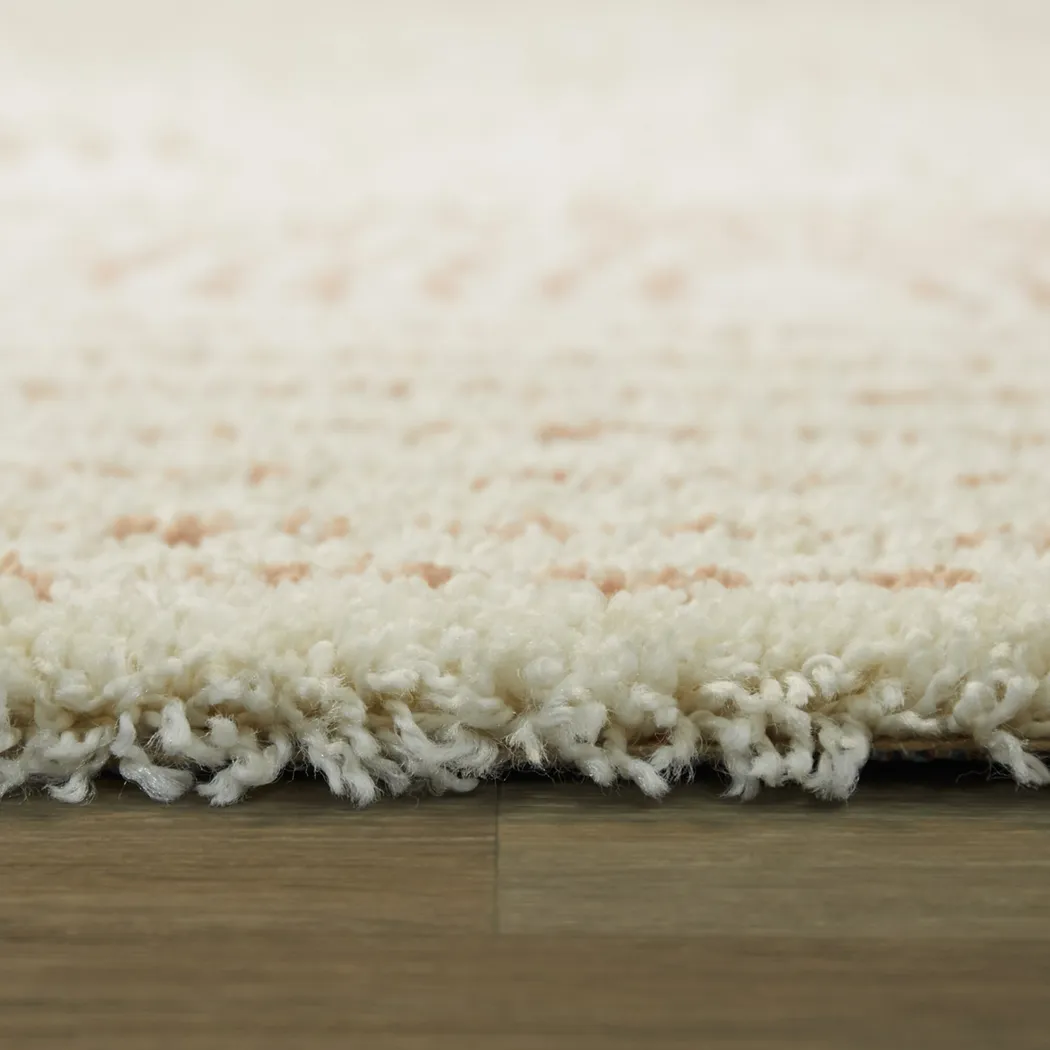 Kids Rosy Rainbow Pink 5'3 x 7' Rug - Thumbnail - Image 3