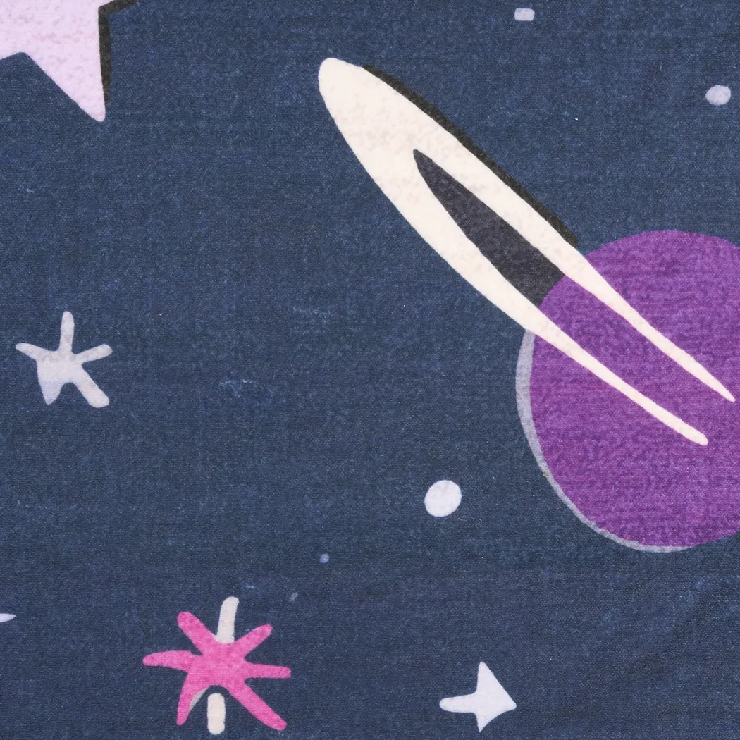 Kids Sparkling Stars Black 6'6 x 9'2 Rug - Thumbnail - Image 6