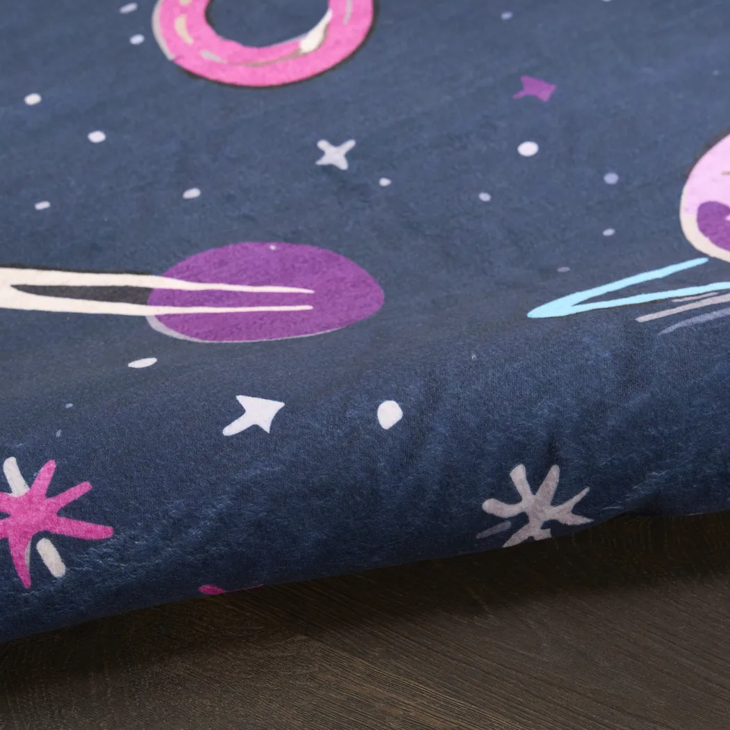 Kids Sparkling Stars Black 3'5 x 5' Rug - Thumbnail - Image 8