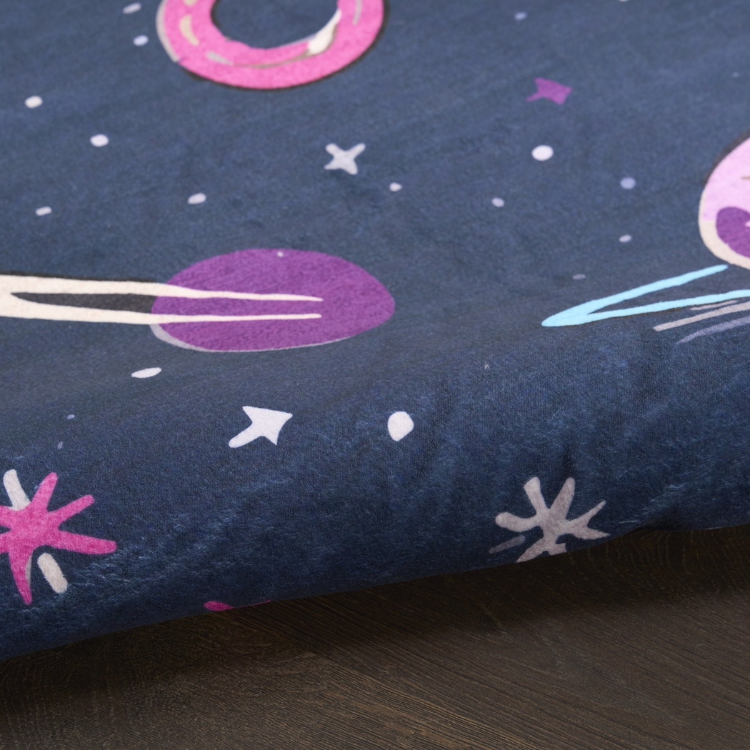 Kids Sparkling Stars Black 5' x 7' Rug - Thumbnail - Image 8