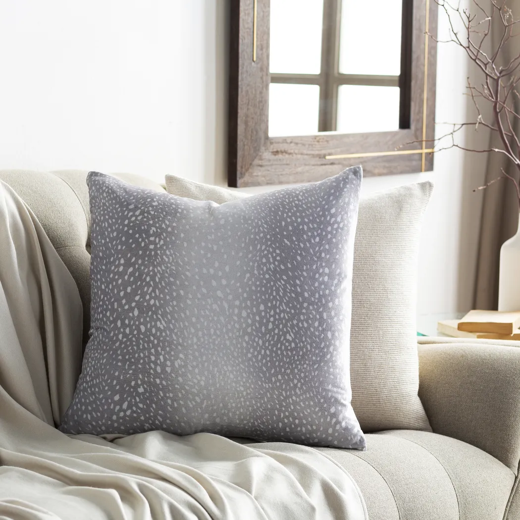 Kids Sparkly Doe Gray Accent Pillow - Thumbnail - Image 4