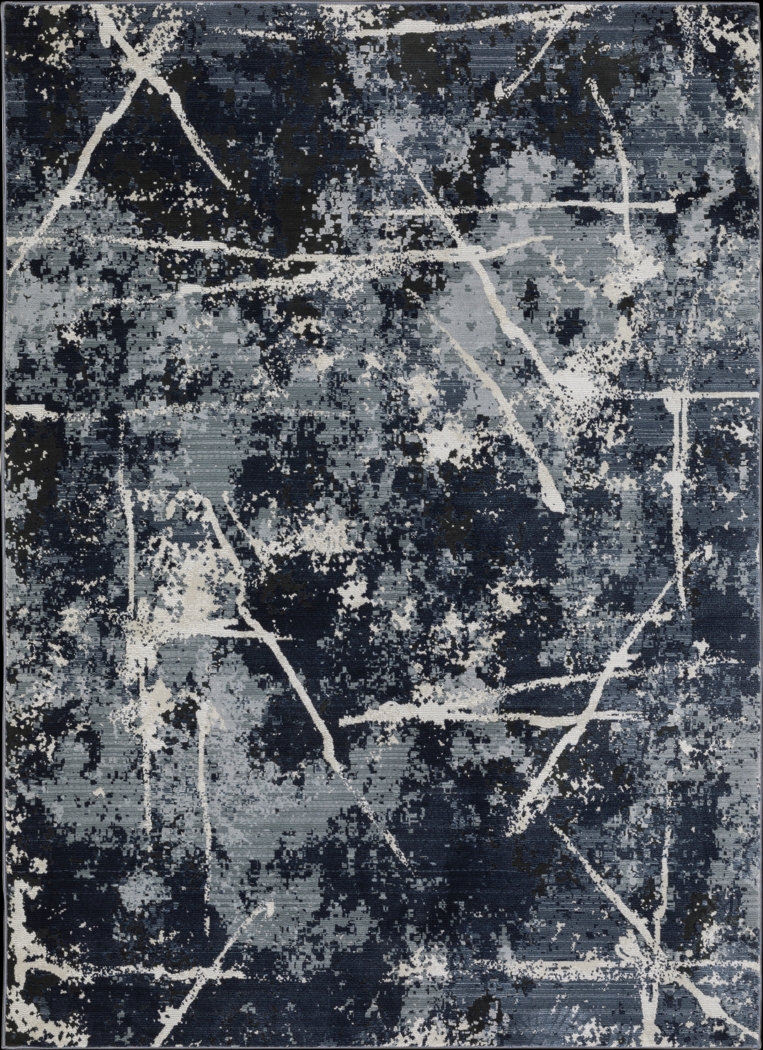 Kids Splash Paint Blue 3'3 x 5' Rug - Thumbnail - Image 1