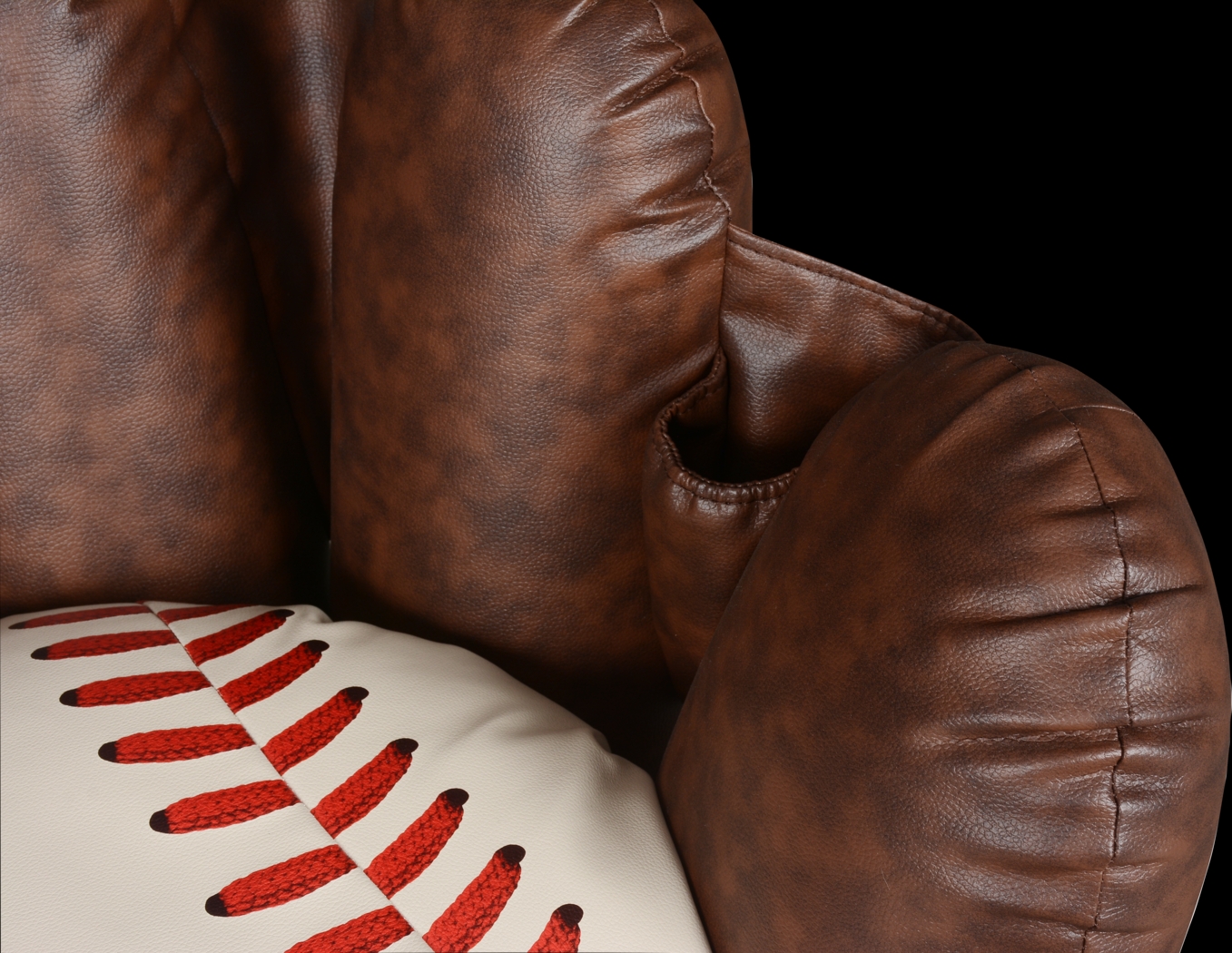Kids Sports Zone 2.0 Brown Glove Chair - Thumbnail - Image 3