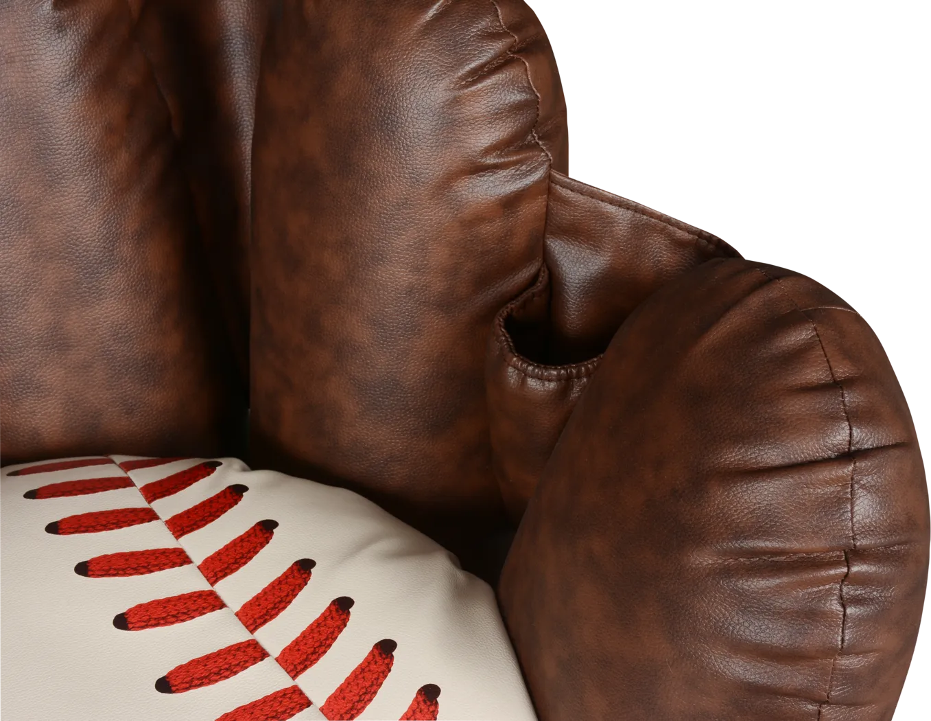 Kids Sports Zone Brown Glove Chair - Thumbnail - Image 3