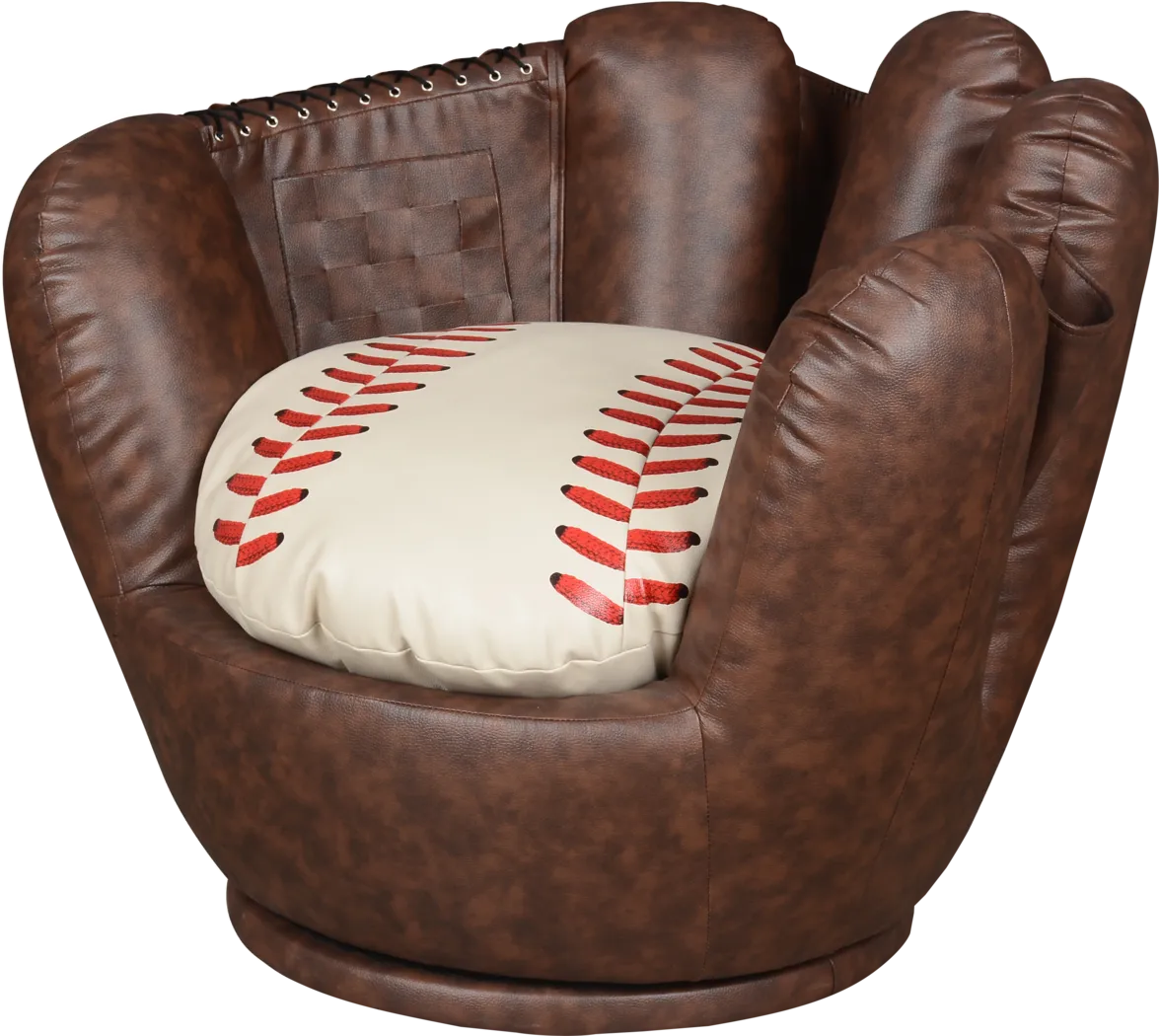 Kids Sports Zone Brown Glove Chair - Thumbnail - Image 1
