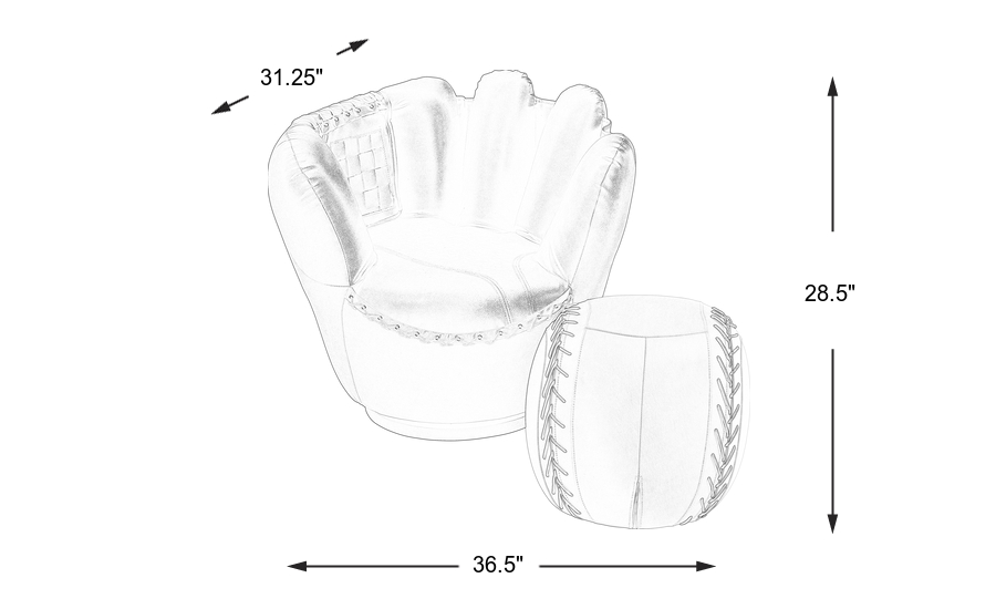 Dimension Image. Please refer to the Dimension Tab on this page for dimension details.
