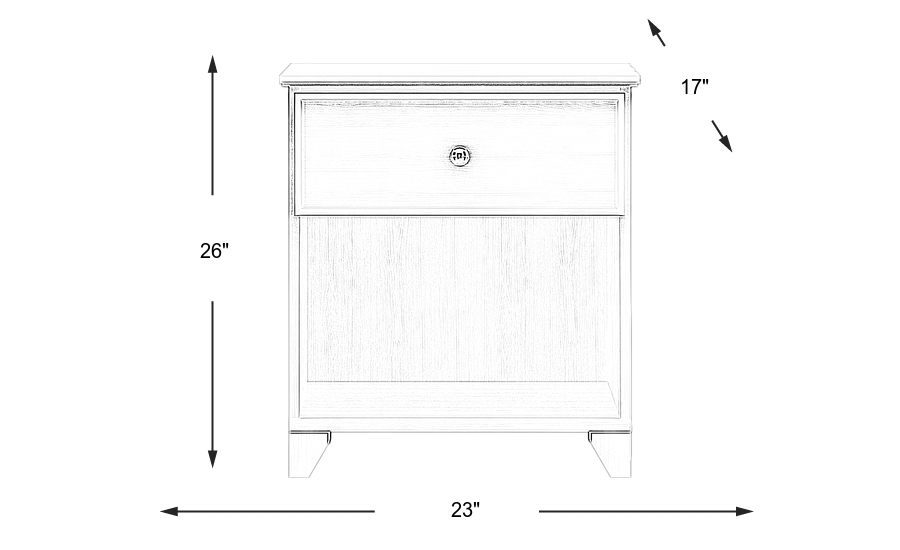 Dimension Image. Please refer to the Dimension Tab on this page for dimension details.