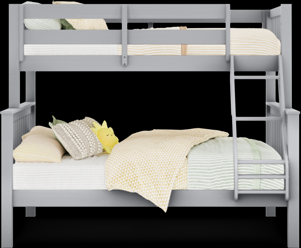 Kids Springtown 6 Pc Gray Wash Twin/Full Bunk Bedroom - Thumbnail - Image 3