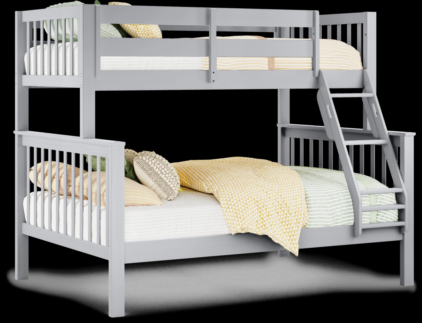 Kids Springtown 6 Pc Gray Wash Twin/Full Bunk Bedroom - Thumbnail - Image 2