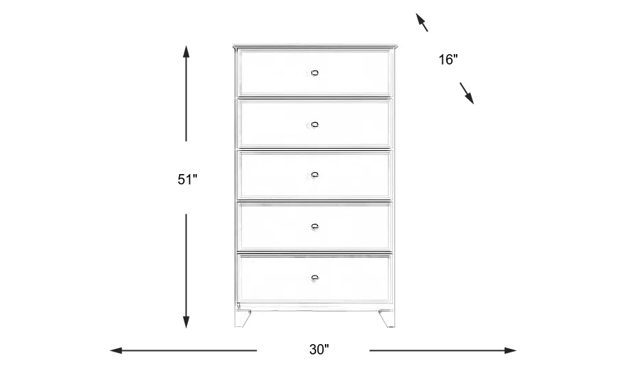 Dimension Image. Please refer to the Dimension Tab on this page for dimension details.