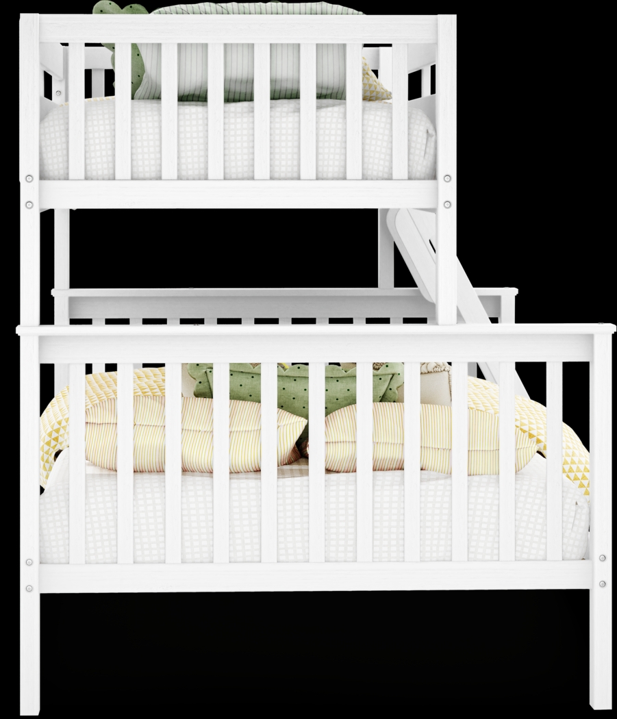 Kids Springtown White Wash 6 Pc Twin/Full Bunk Bedroom - Thumbnail - Image 4