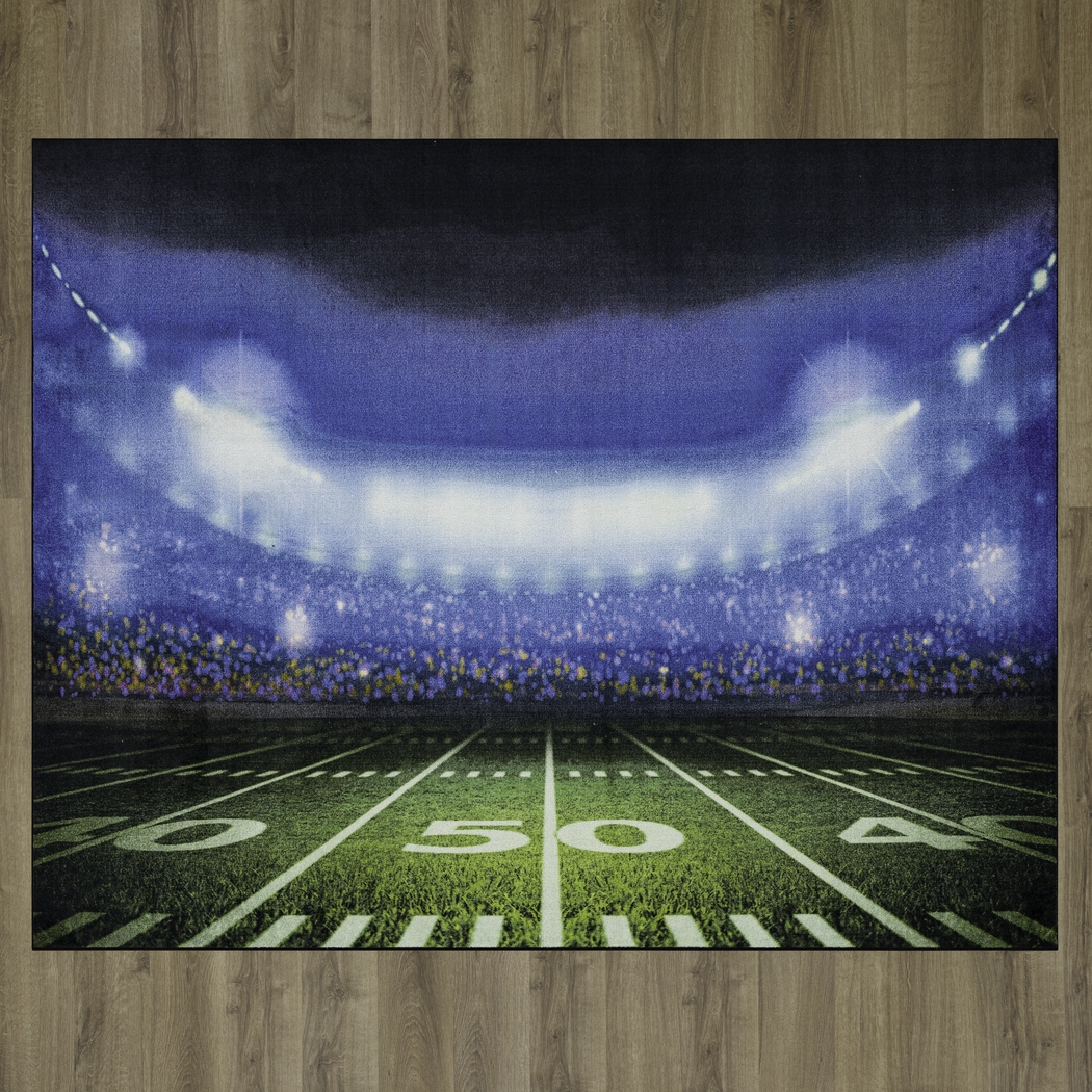 Kids Stadium Stars Multi 5' x 8' Rug - Thumbnail - Image 9