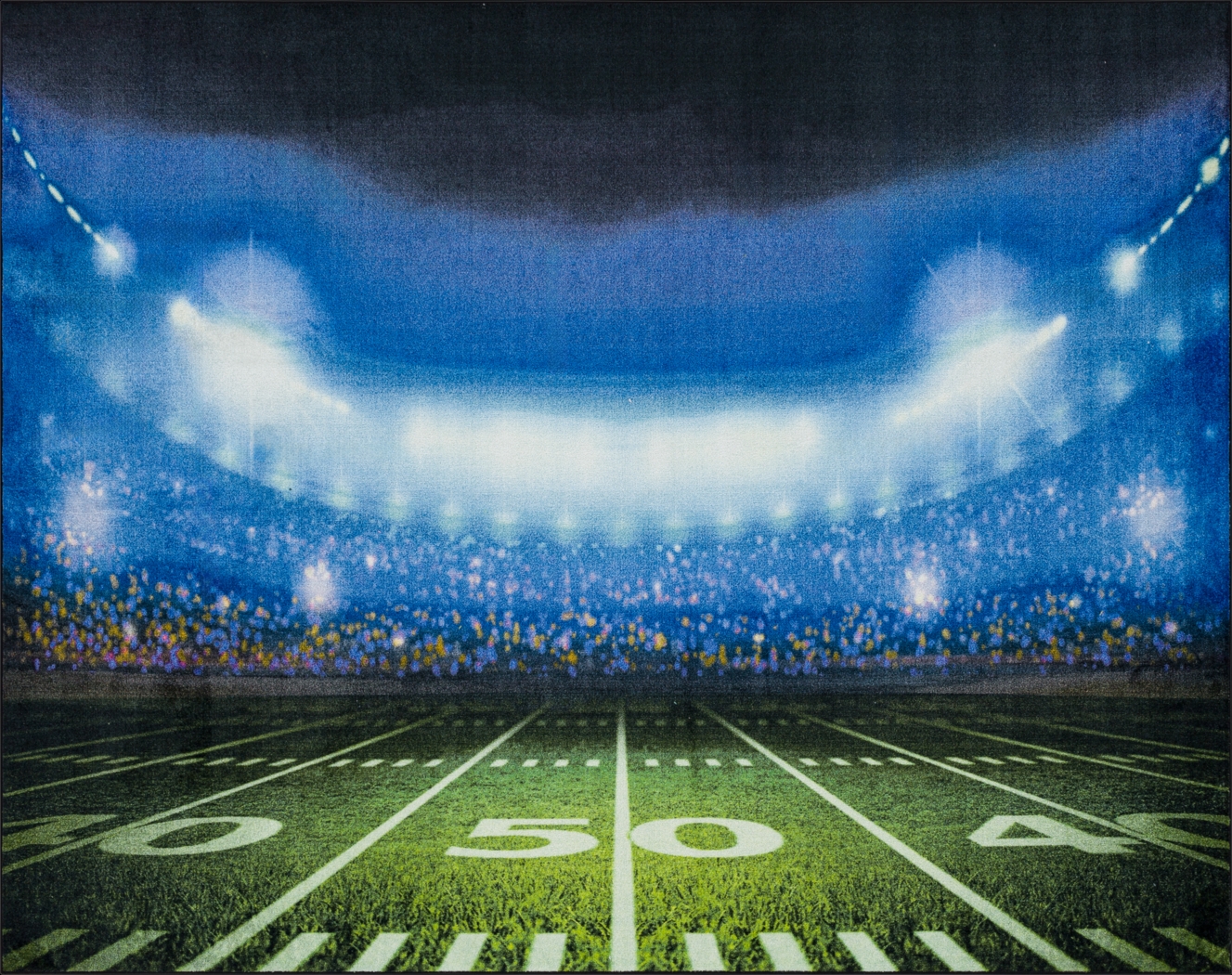 Kids Stadium Stars Multi 5' x 8' Rug - Thumbnail - Image 1