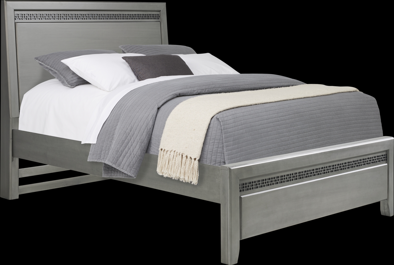 Kids Star Wars Carbonite Gray Full Panel Bed - Thumbnail - Image 1