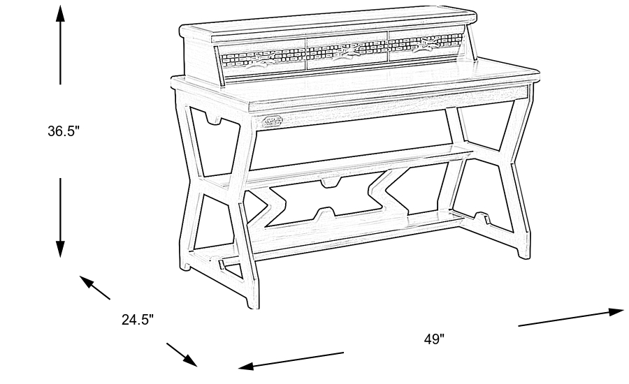 Dimension Image. Please refer to the Dimension Tab on this page for dimension details.