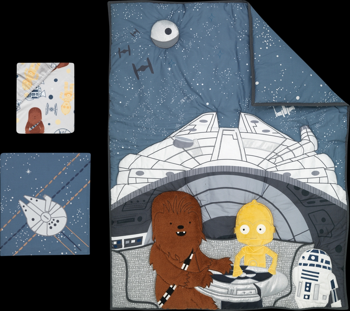 Kids Star Wars Millennium Falcon Baby Bedding Set - Thumbnail - Image 1