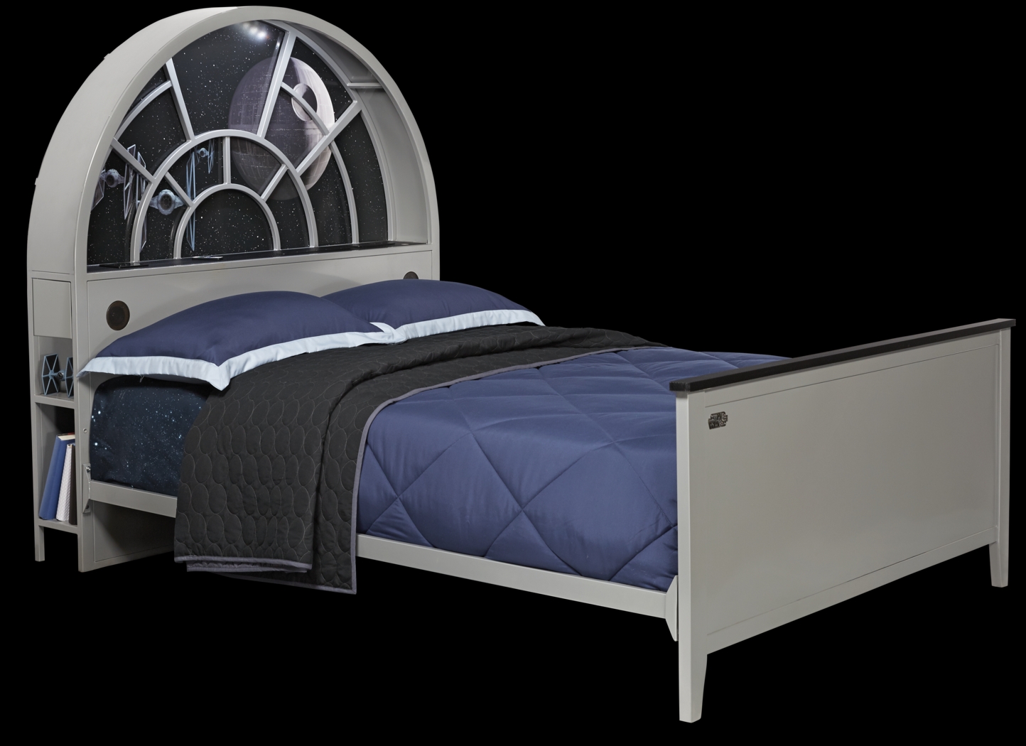 Kids Star Wars Millennium Falcon Gray 5 Pc Full Bedroom - Thumbnail - Image 2