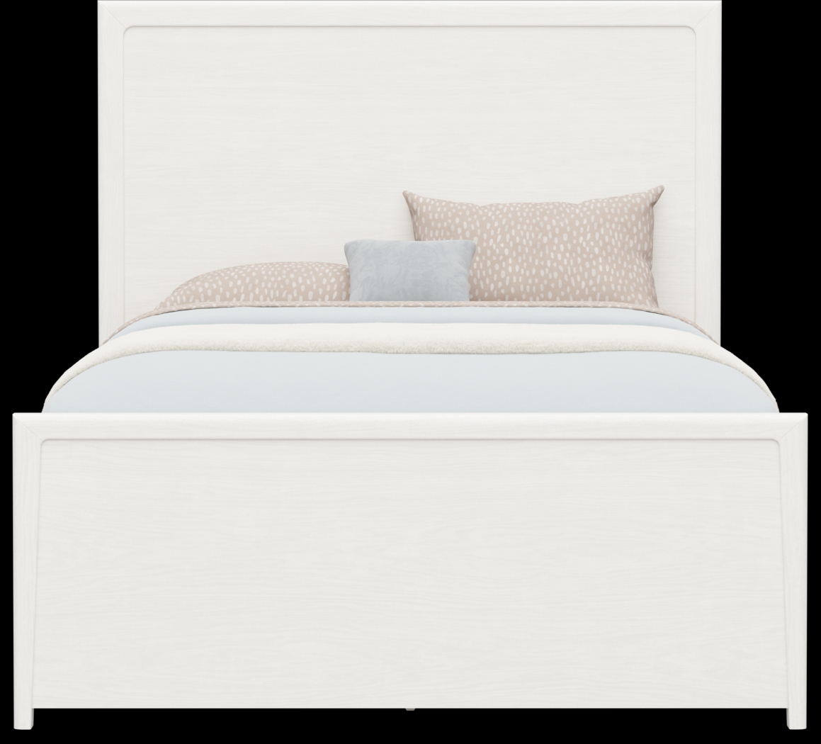 Kids Stardust Pearlized White Full Panel Bed - Thumbnail - Image 3