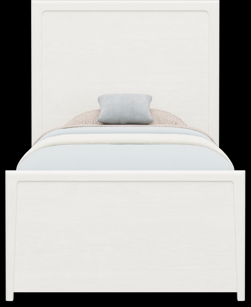 Kids Stardust Pearlized White Twin Panel Bed - Thumbnail - Image 3
