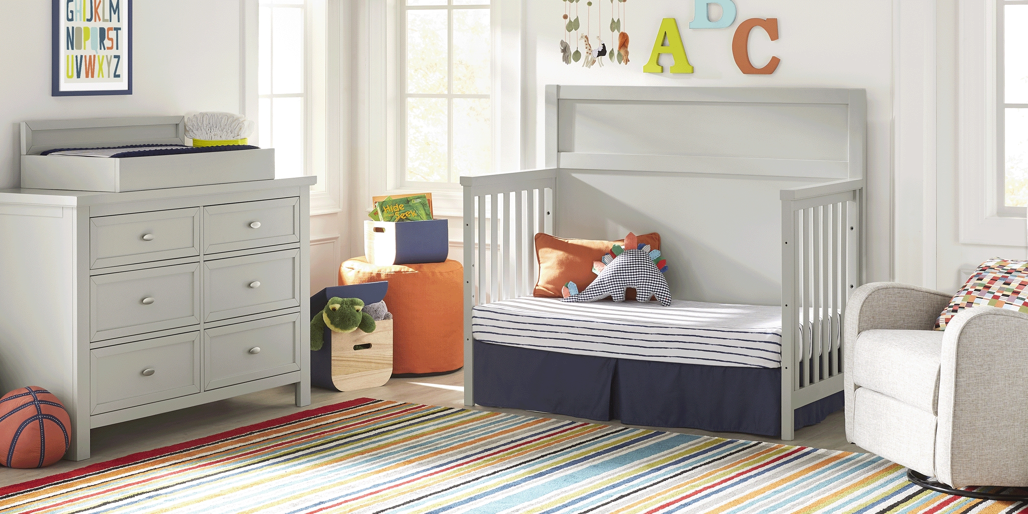 Kids Starry Dreams Gray 3 Pc Nursery - Thumbnail - Image 2
