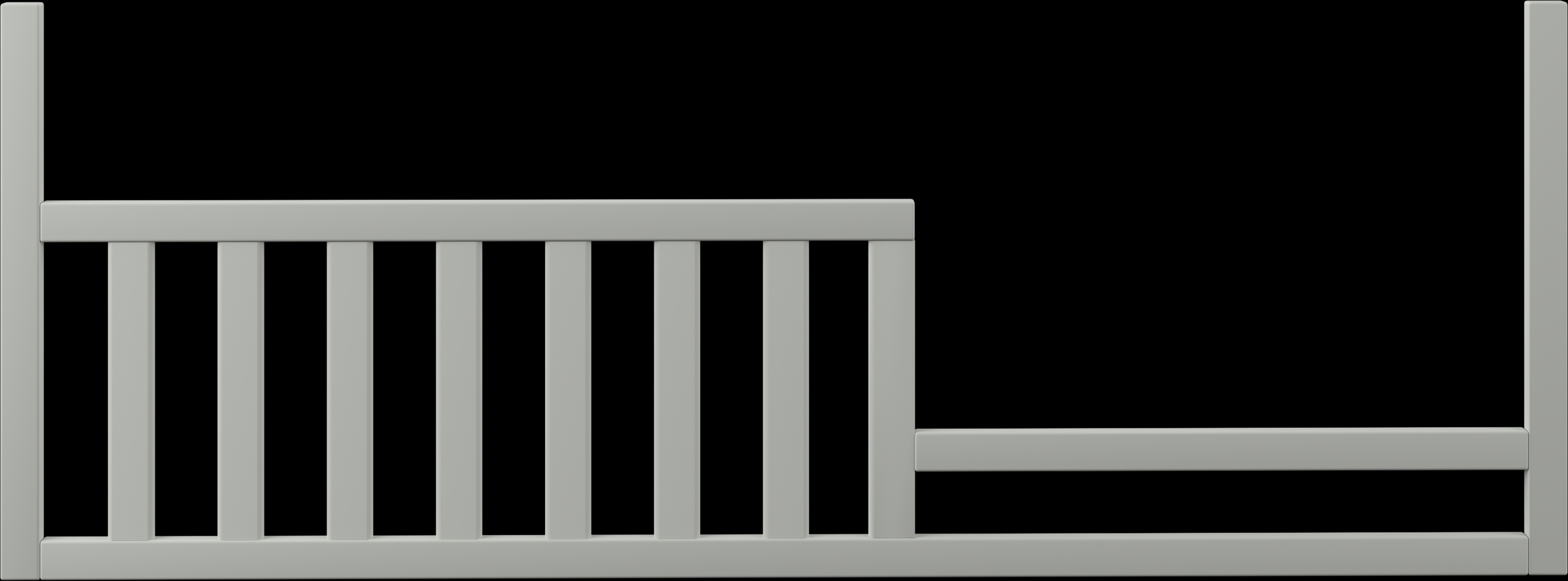 Kids Starry Dreams Gray 6 Pc Nursery with Toddler & Conversion Rails - Thumbnail - Image 12