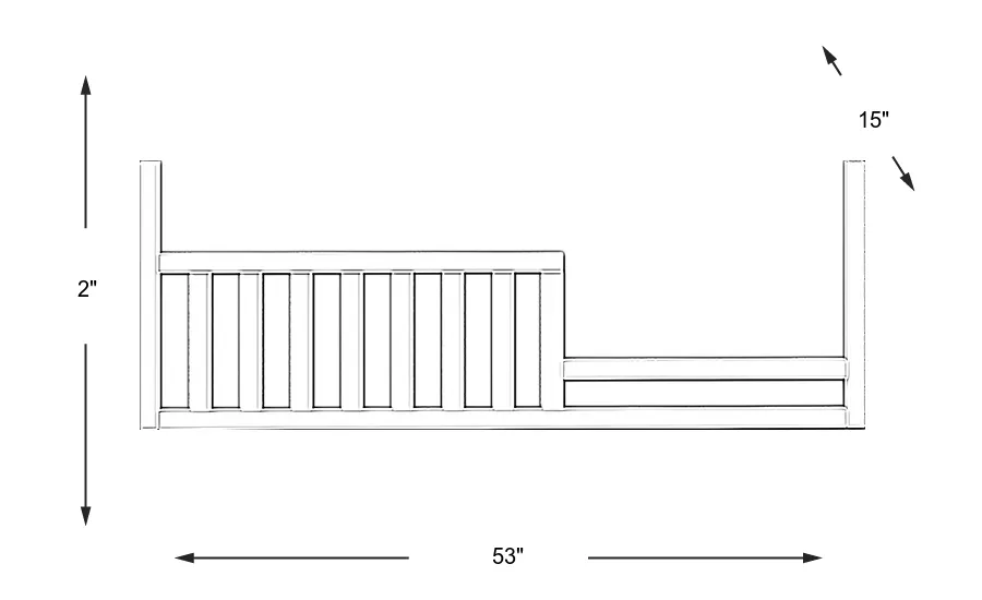 Dimension Image. Please refer to the Dimension Tab on this page for dimension details.