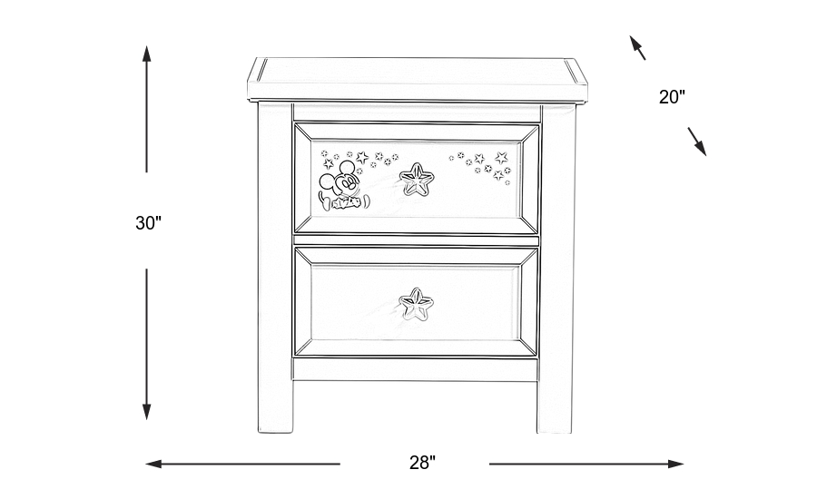 Dimension Image. Please refer to the Dimension Tab on this page for dimension details.