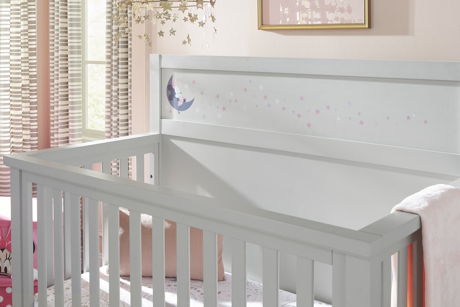 Disney Baby Starry Dreams with Minnie Mouse Gray Convertible Crib - Thumbnail - Image 2