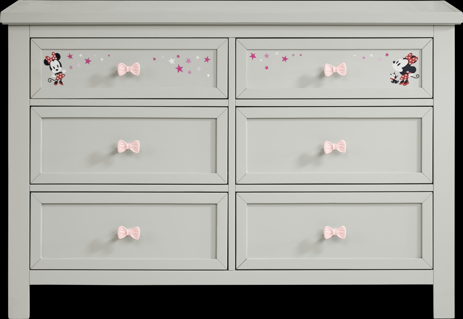 Starry Dreams With Minnie Mouse Gray Dresser - Thumbnail - Image 1