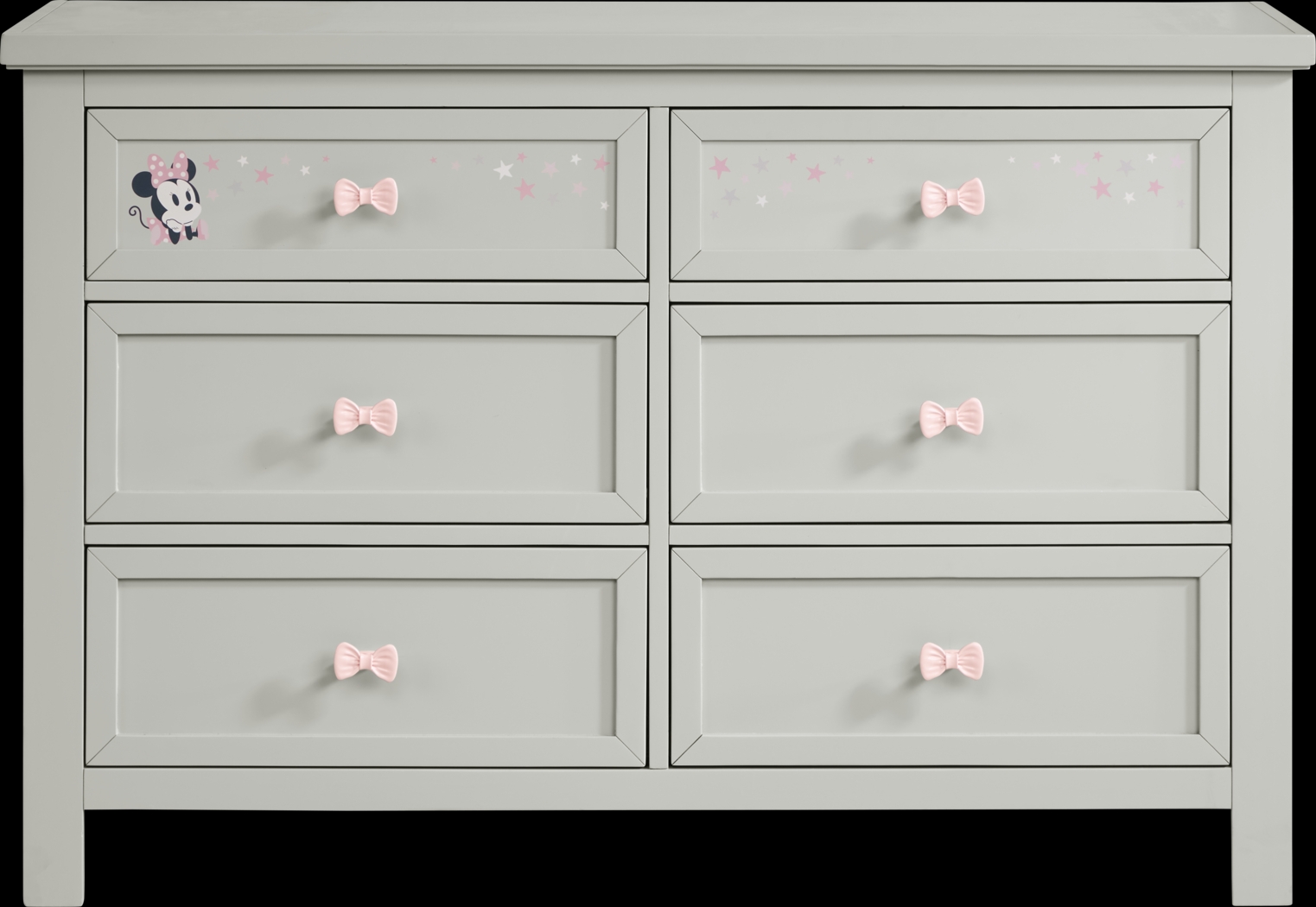 Kids Starry Dreams with Minnie Mouse Gray Dresser - Thumbnail - Image 1