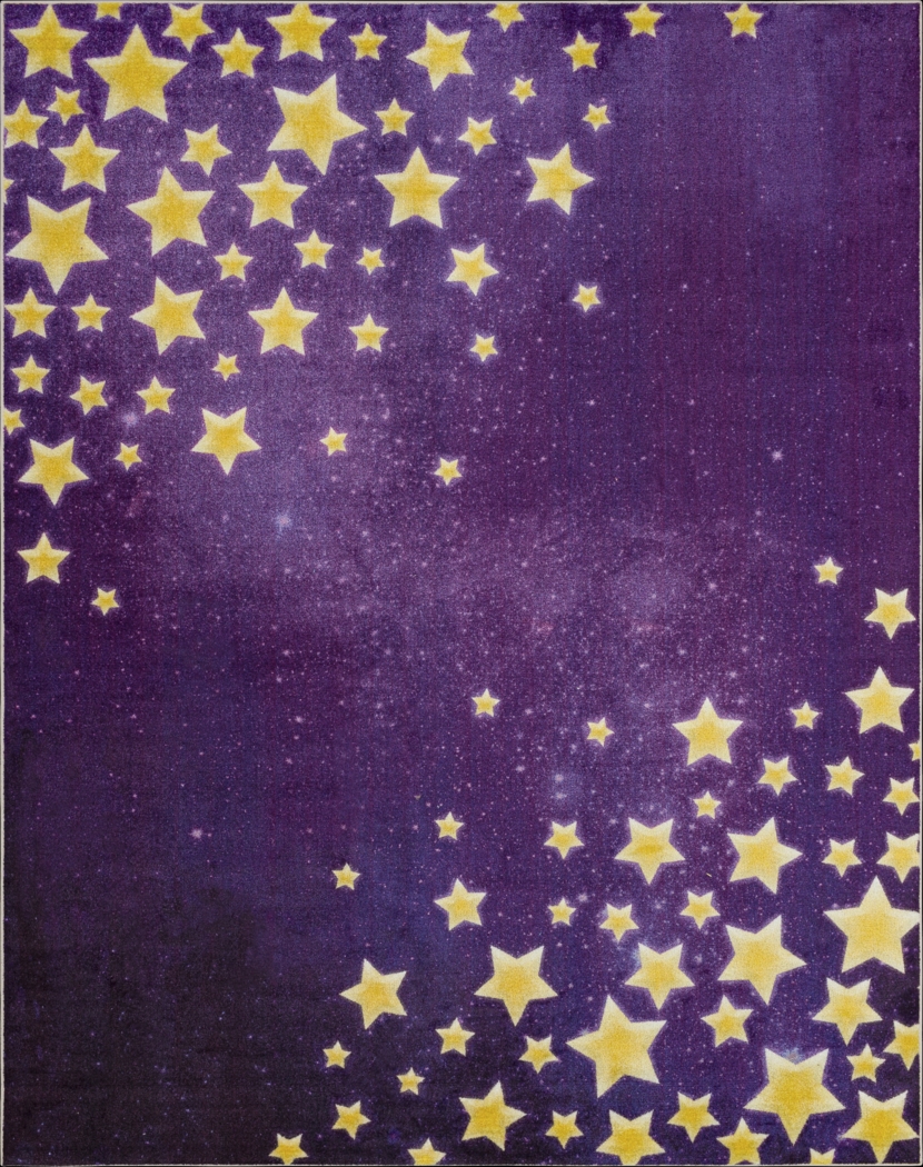 Kids Starry Sky Purple 3'4 x 5' Rug - Thumbnail - Image 1