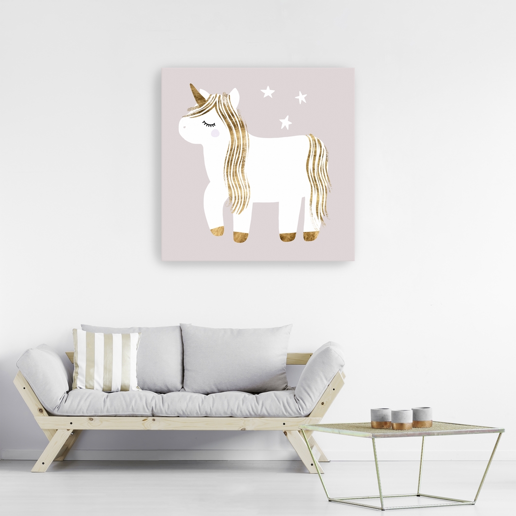 Kids Starry Unicorn I Gray Artwork - Thumbnail - Image 2