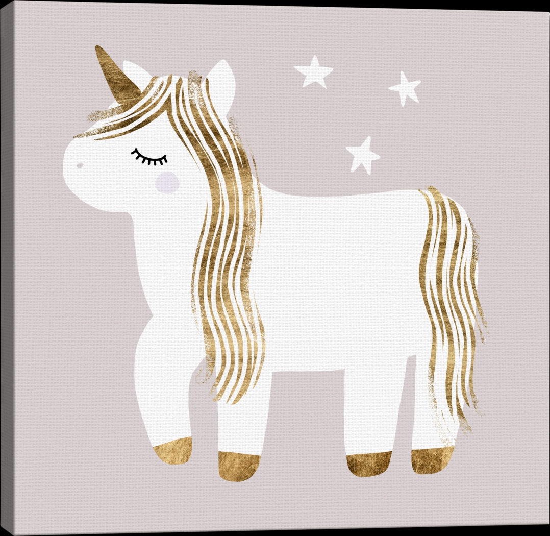 Kids Starry Unicorn I Gray Artwork - Thumbnail - Image 4