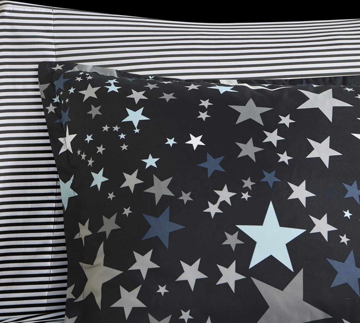 Kids Stars at Night Charcoal 6 Pc Twin Comforter Set - Thumbnail - Image 7